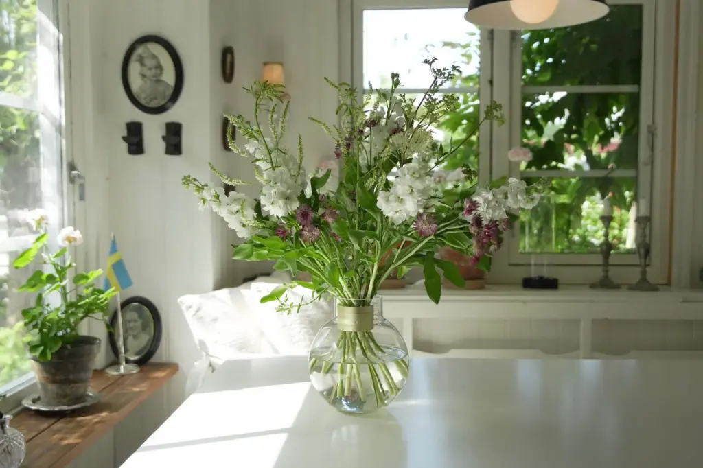 Blomsteroppsats i hjemmet